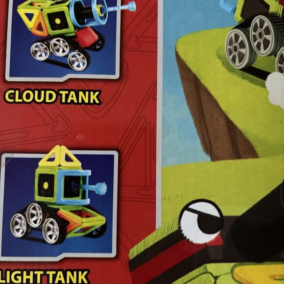 Magformers Magnetic Cruiser Mini Tank Set 27 PC 3DBrain Training 2016 STEM Retro - Picture 7 of 7